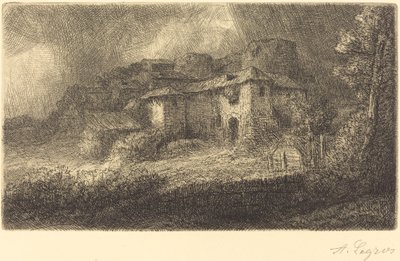 シャトーの遺跡 作： Alphonse Legros