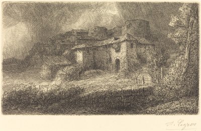シャトーの遺跡 作： Alphonse Legros