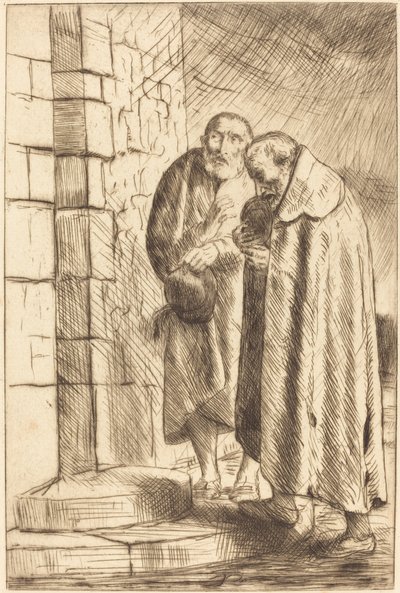 M. Richard の扉の聖ペテロと聖パウロ (St. Pierre et St. Paul a la porte de M. Richard 作： Alphonse Legros