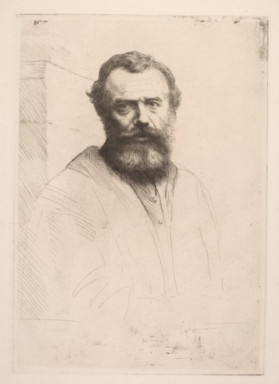 自画像（三枚目） 作： Alphonse Legros