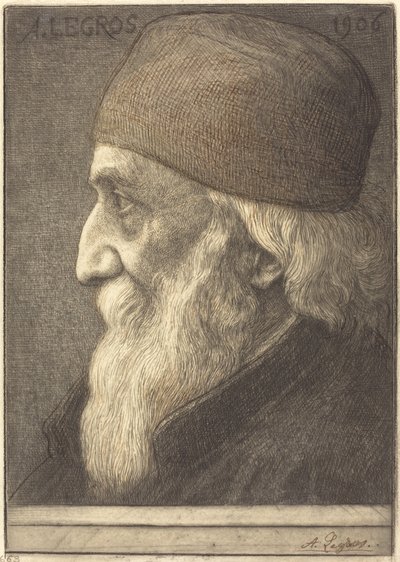 自画像、13皿目 作： Alphonse Legros