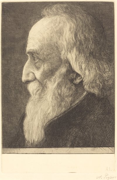 自画像、13 番目のプレート、1906 年。 作： Alphonse Legros