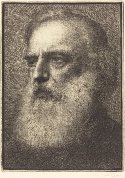 自画像、4皿目。 作： Alphonse Legros