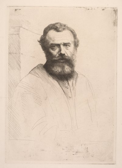 自画像のサードプレート。 作： Alphonse Legros