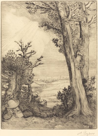 田舎のシエスタ 田舎のシエスタ。 作： Alphonse Legros