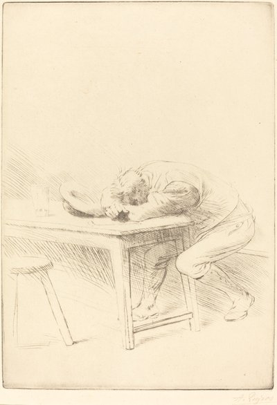 労働者のシエスタ 労働者のシエスタ。 作： Alphonse Legros