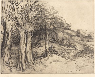 孤独 (孤独 (風景)) 作： Alphonse Legros