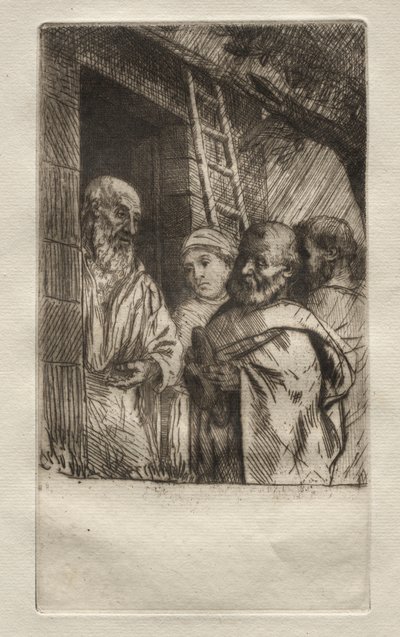 ボノム・ミゼールの門の聖ペテロと聖パウロ 作： Alphonse Legros