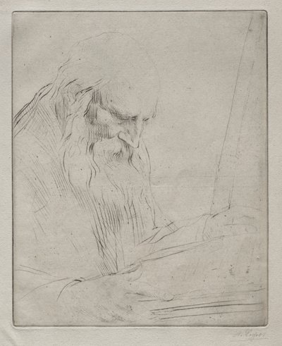 読書男の研究。 作： Alphonse Legros