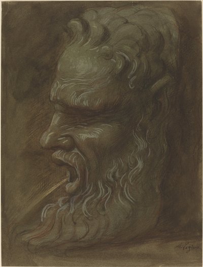 マスクの研究 作： Alphonse Legros