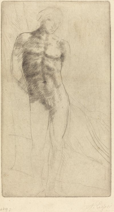 裸体の習作 (Etude de figure nue) 作： Alphonse Legros
