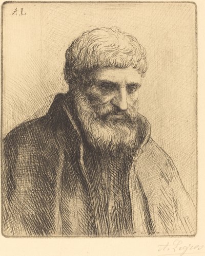 老人エチュード・ド・ヴィイヤールの研究. 作： Alphonse Legros