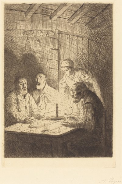 貧しい人々の晩餐 作： Alphonse Legros