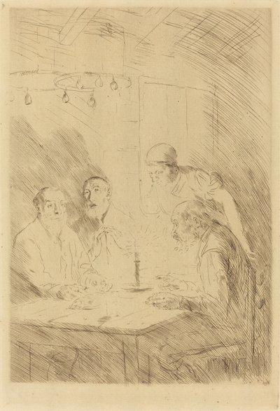 貧しい人々の晩餐 作： Alphonse Legros