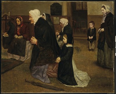 アンジェラス、1859 作： Alphonse Legros