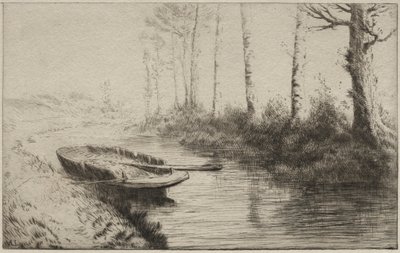 運河、朝。 作： Alphonse Legros