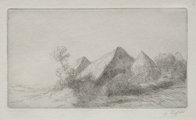 カート小屋。 作： Alphonse Legros