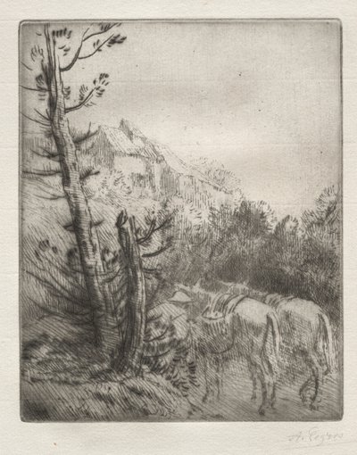ザ ファーム オン ザ ヒル 作： Alphonse Legros
