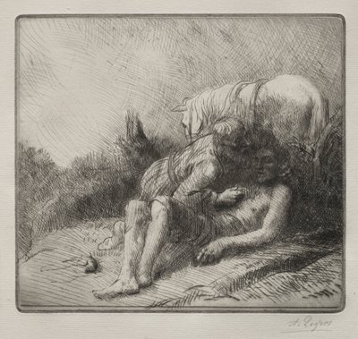 良きサマリア人 作： Alphonse Legros