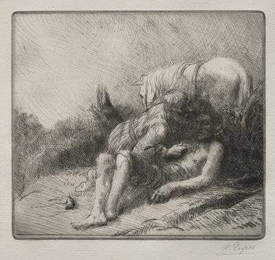 良いサマリア人。 作： Alphonse Legros