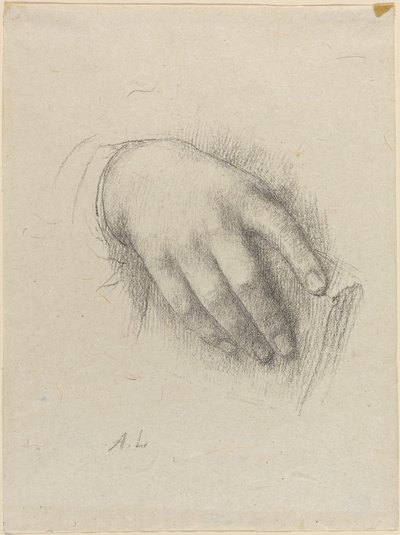 アーティストの娘の手。 作： Alphonse Legros