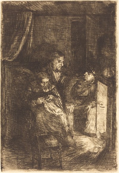 囲炉裏 (ル・ホワイエ) 作： Alphonse Legros