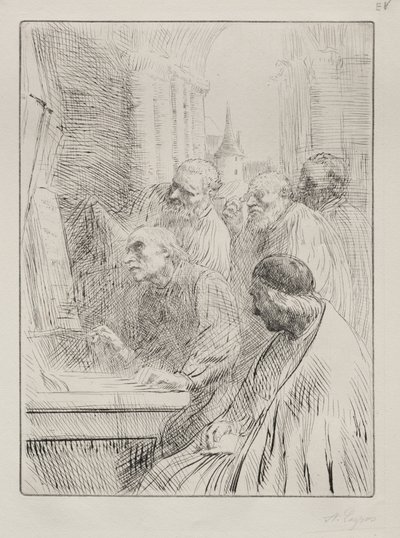 教会の修道士 作： Alphonse Legros