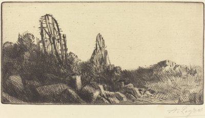 モンルージュの旧競馬場 作： Alphonse Legros