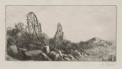 モンルージュの古い石の採石場。 作： Alphonse Legros