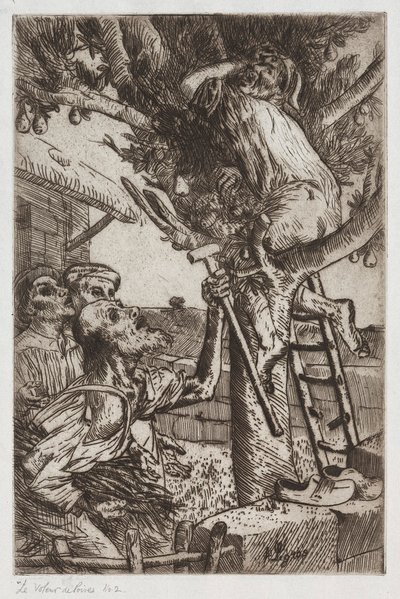 梨泥棒、第1、c。 1890 作： Alphonse Legros