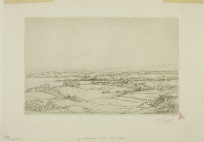 湖の近くの平原 作： Alphonse Legros