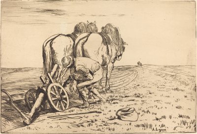 鋤 (La charrue) 作： Alphonse Legros