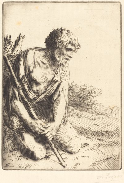 放蕩息子、3皿目 放蕩息子。 作： Alphonse Legros