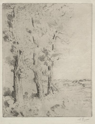 読者：木の下での講義 作： Alphonse Legros