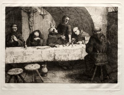 食堂、c。 1862年。 作： Alphonse Legros