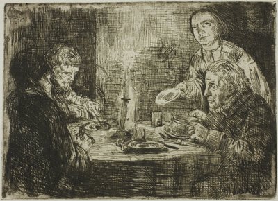 晩餐 作： Alphonse Legros