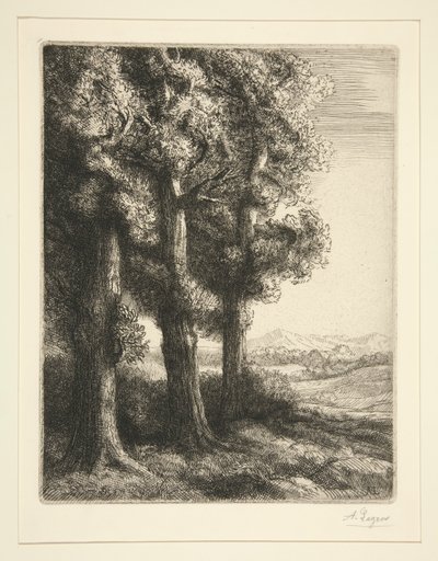 三本の木 作： Alphonse Legros