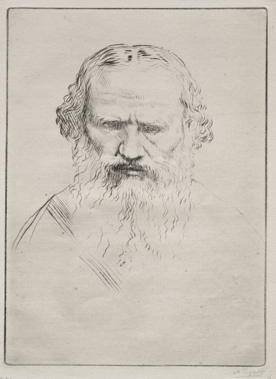 トルストイ。 作： Alphonse Legros