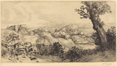丘の頂上 丘の頂上。 作： Alphonse Legros