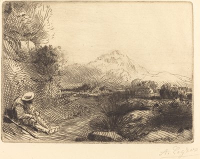 旅人の休息 旅人の休息。 作： Alphonse Legros