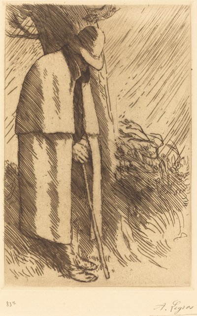 旅行者が避難する 旅行者が避難します。 作： Alphonse Legros