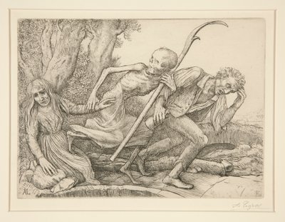 死の勝利：死を導く L 作： Alphonse Legros