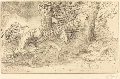 小枝採りのレ・ファゴティエ。 作： Alphonse Legros