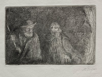 2つの羊飼い2つの羊飼い。 作： Alphonse Legros