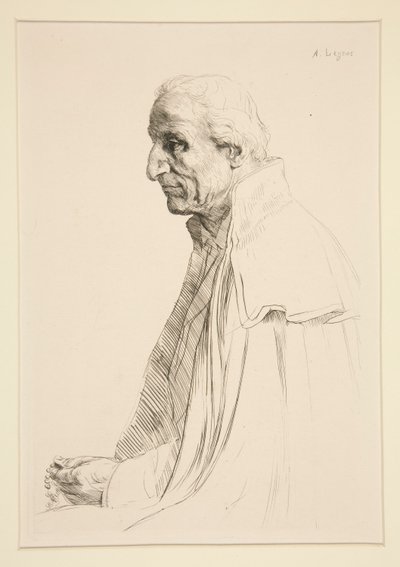 古いスペイン語 (高齢のスペイン人) 作： Alphonse Legros