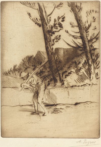 農場の眺め (La ferme des Bordes) 作： Alphonse Legros