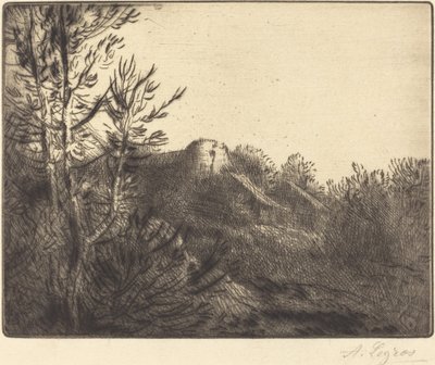 農場の眺め La ferme de Valoux. 作： Alphonse Legros