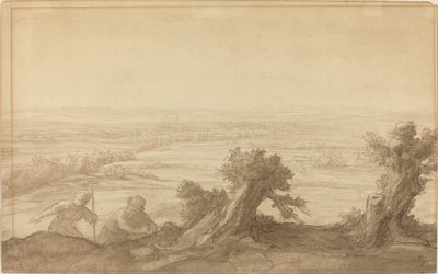 フラットカントリーの眺め、1906年。 作： Alphonse Legros