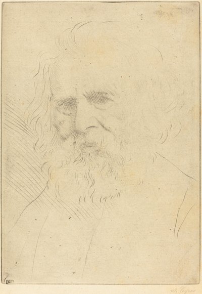 W.H. ロングフェロー、一皿目。 作： Alphonse Legros