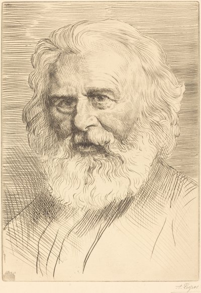 W.H. ロングフェロー、一皿目 作： Alphonse Legros
